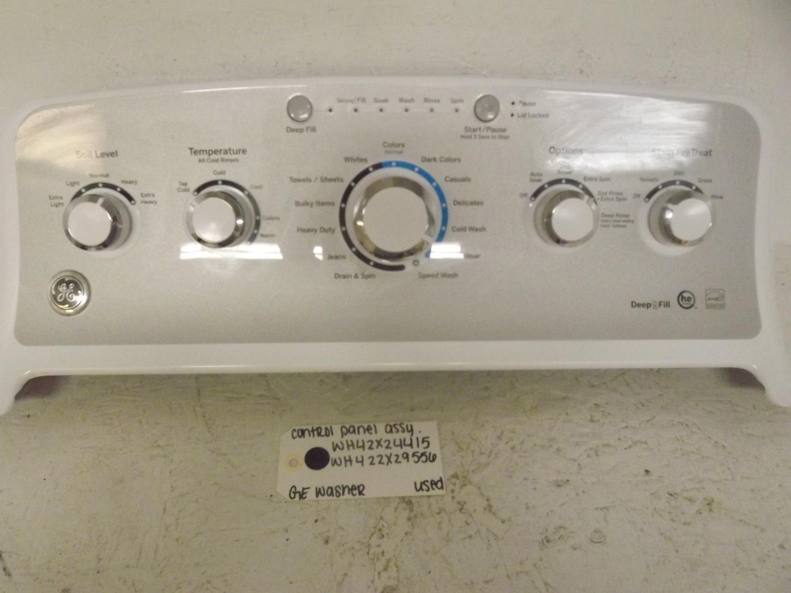 GE Washer WH42X24415 WH22X29556 Control Panel Assembly Used GE Washer WH42X24415 WH22X29556 Control Panel Assembly Used